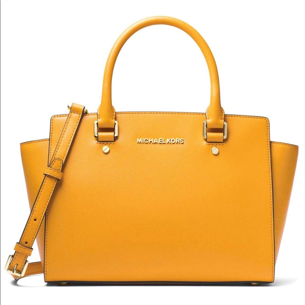 MICHAEL KORS Selma Saffiano Leather Satchel - Picture 2 of 5